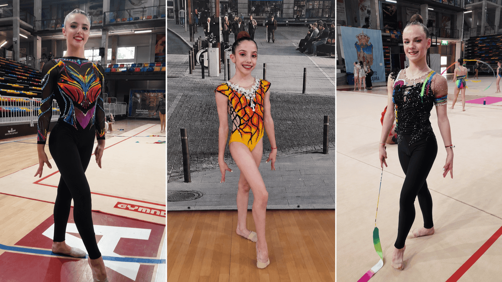Gimnastas del Club Gimnástico Almendralejo en el Campeonato de España Absoluto