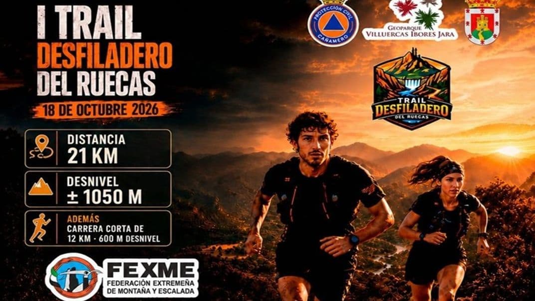 Cartel del I Trail Desfiladero del Ruecas en Cañamero