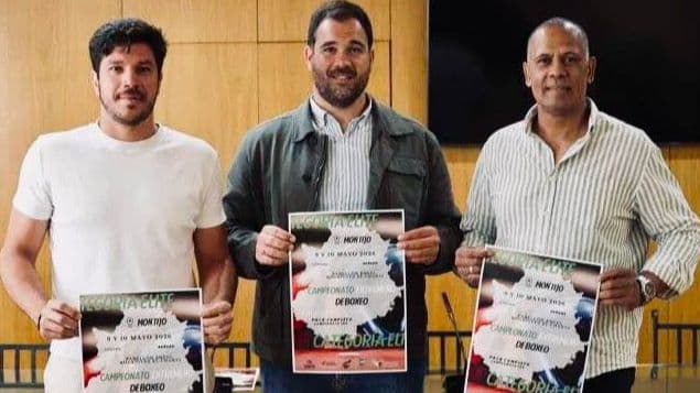 Presentación de los Campeonatos Extremeños de Boxeo Élite en Montijo