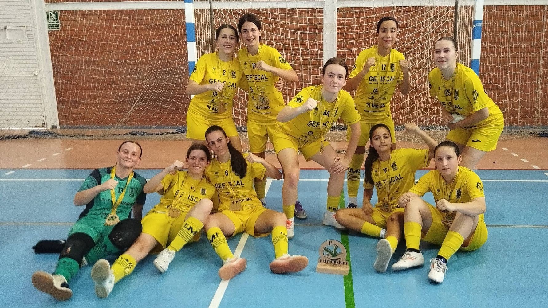La EF Morala Academia B conquista el título extremeño de fútbol sala base femenino