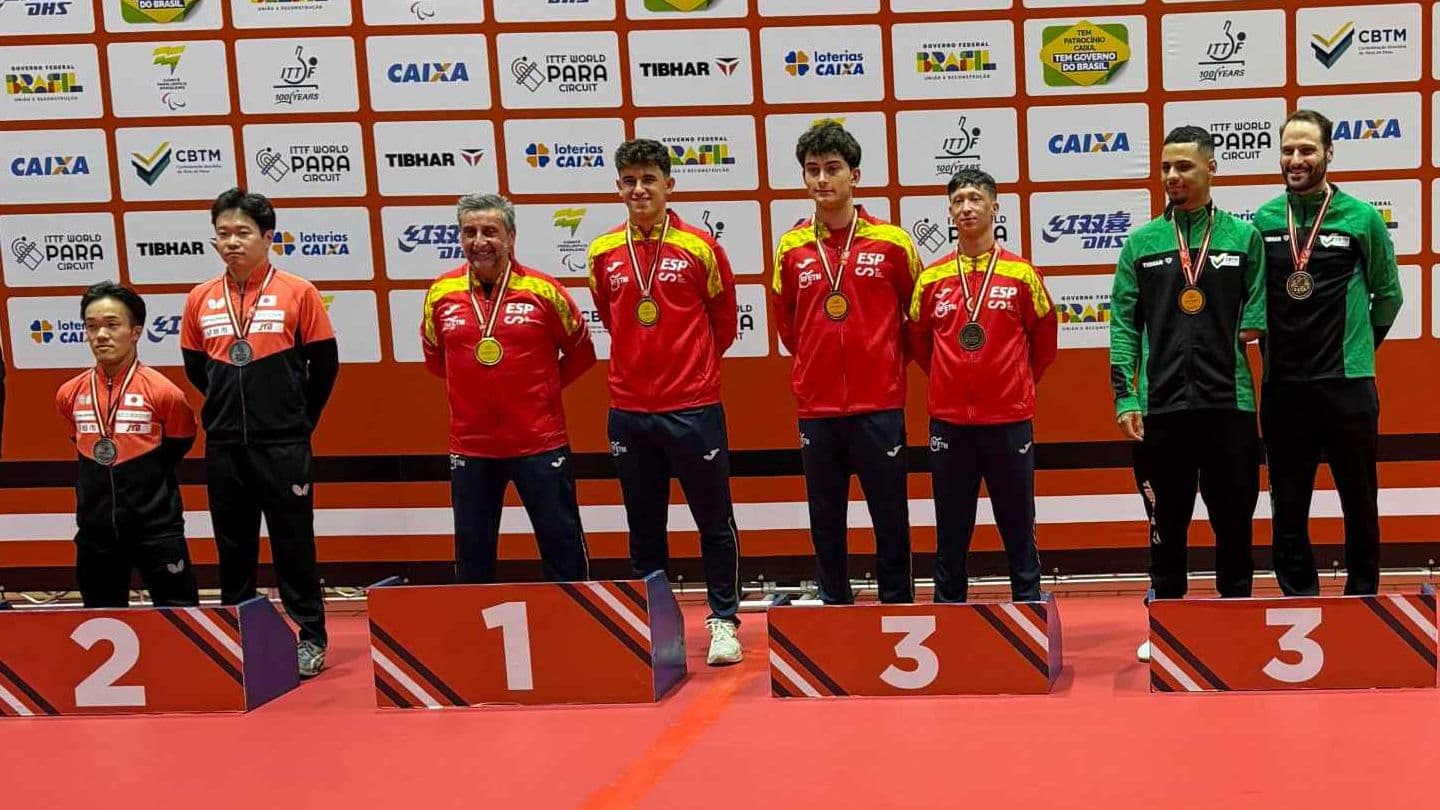 Marlon López y Juan Bautista Pérez en el ITTF World Para Challenger São Paulo 2026