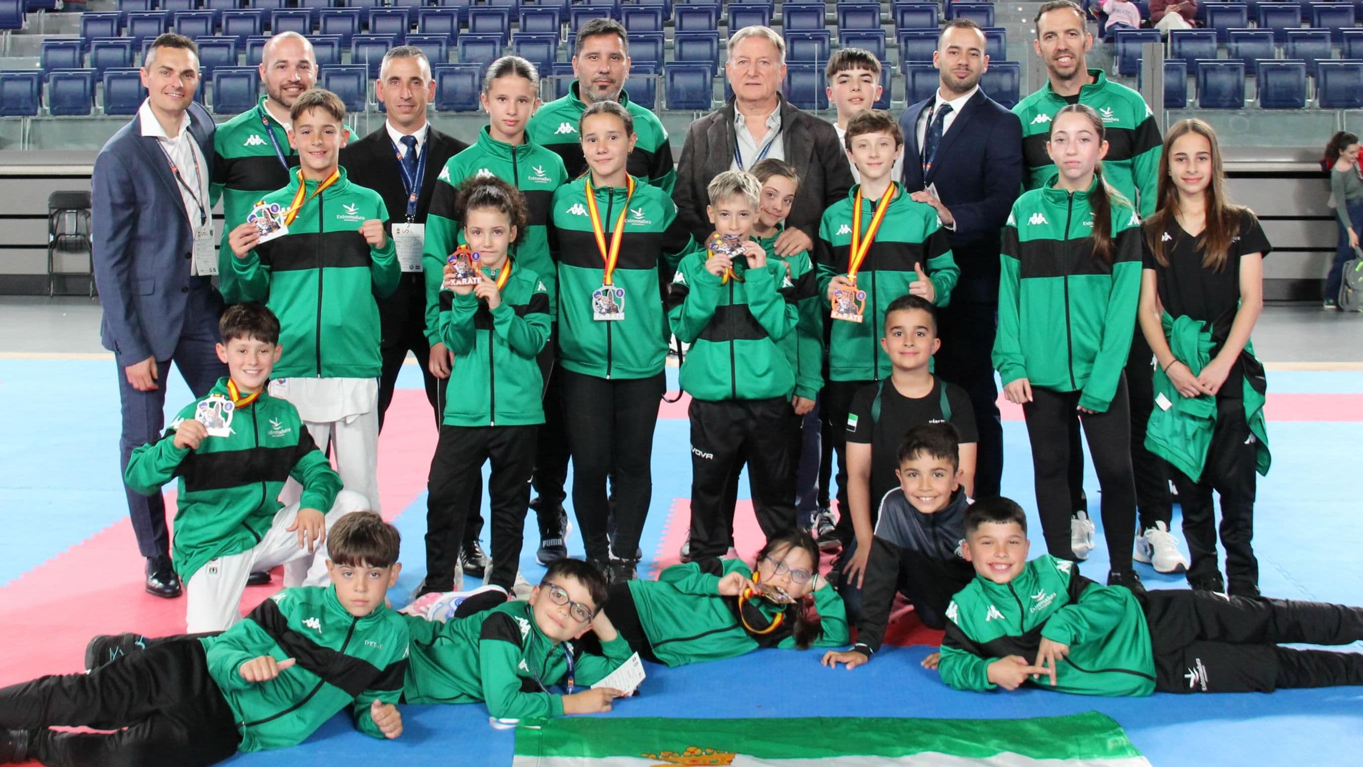Selección extremeña en el Campeonato de España Infantil de Karate 2026 en Oviedo