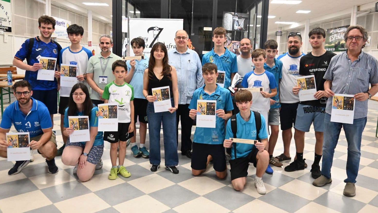 Participantes en el XI Torneo de Ajedrez De la Luna al Fuego de Zafra