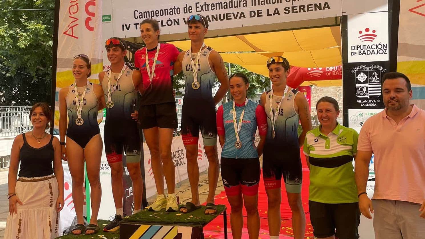 El Tribarros Villafranca domina el Triatlón de Villanueva de la Serena con el triunfo de Daniel Castro