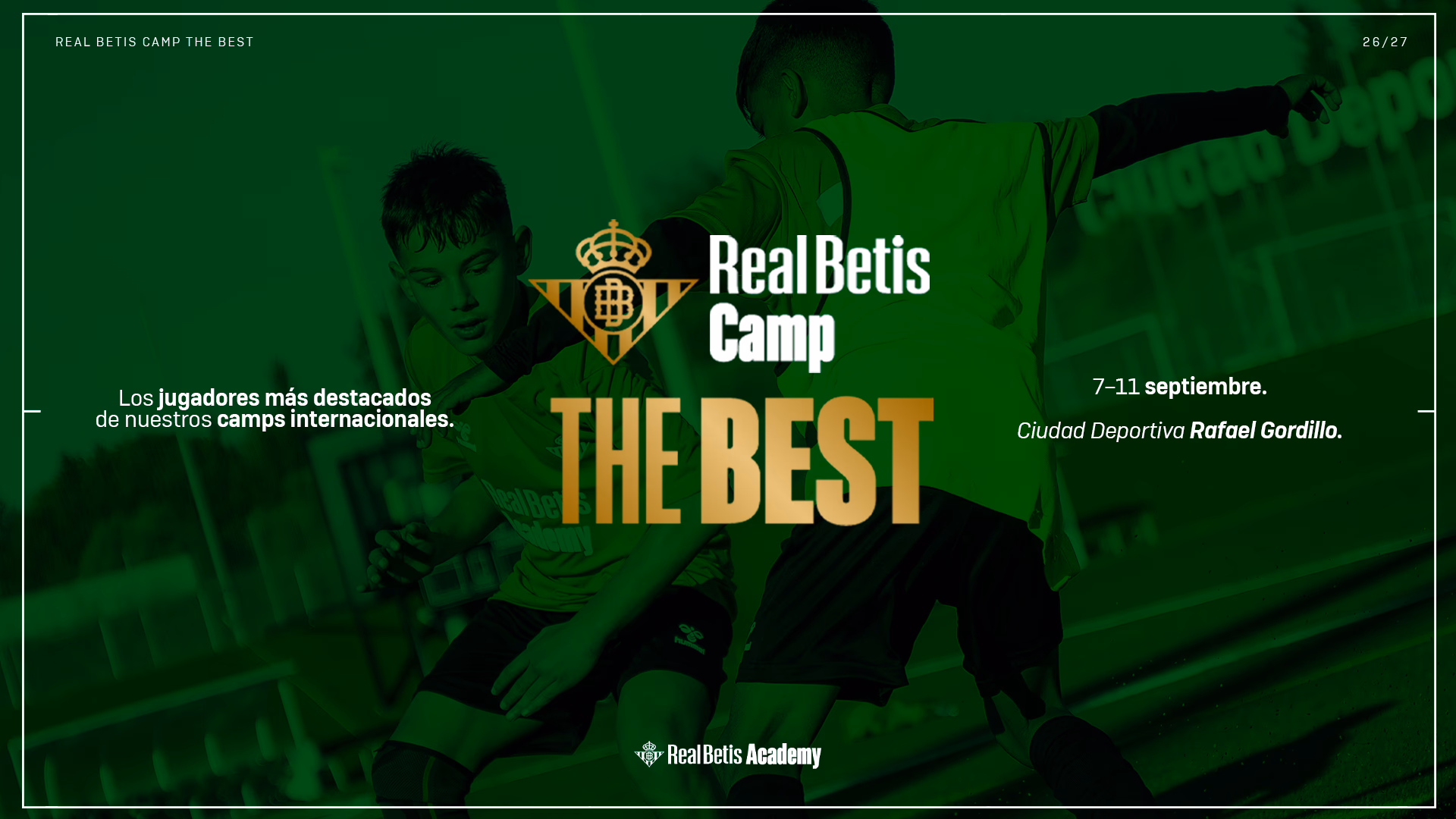 Miguel Rodríguez seleccionado para el Real Betis Camp The Best
