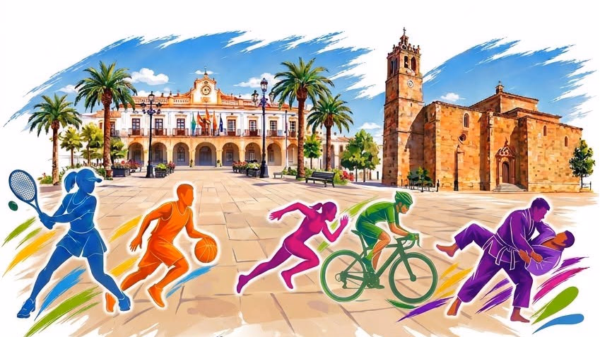 Feria del Deporte de Montijo con actividades en el centro de la localidad