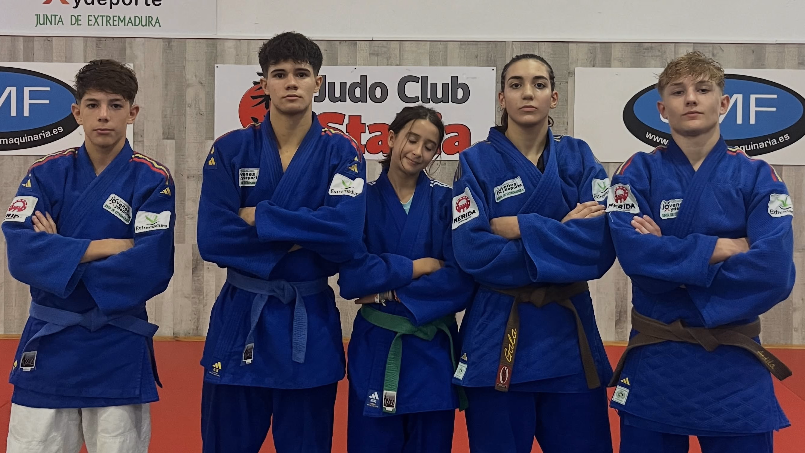 Judokas del Judo Club Stabia durante la Supercopa de Cantabria