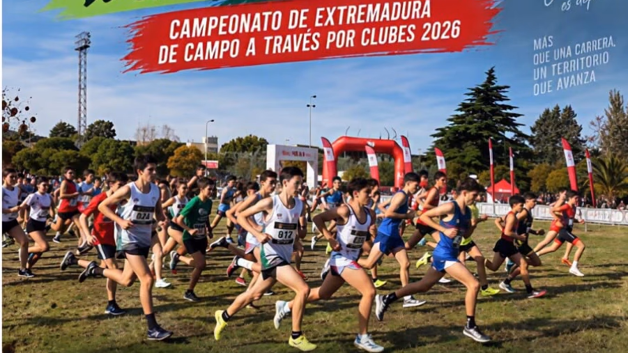 Atletas compitiendo en el campo a través del Complejo Deportivo El Cuartillo