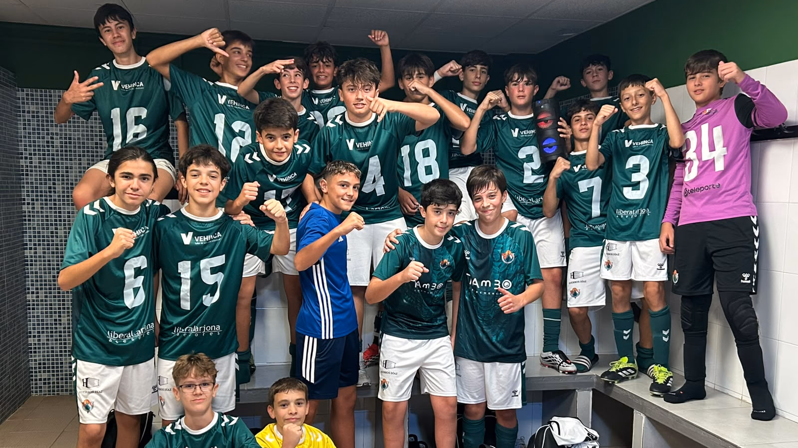El Cacereño B Hierros Díaz arranca como líder del grupo 2 de Segunda Infantil tras golear al Nuevo Cáceres B